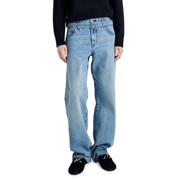 Proenza Schouler Ellsworth Belted Jean in Classic Wash 24 - Picture 1 of 6